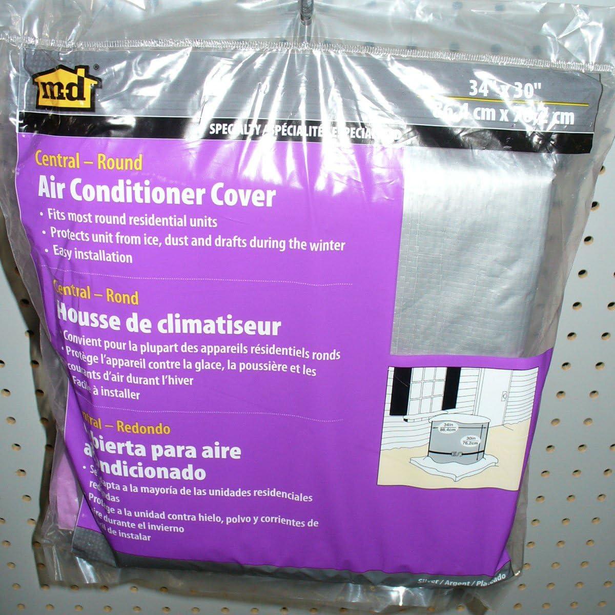 M-D Building Products 03426 Silver Air Conditioning Cover for Central Round Units