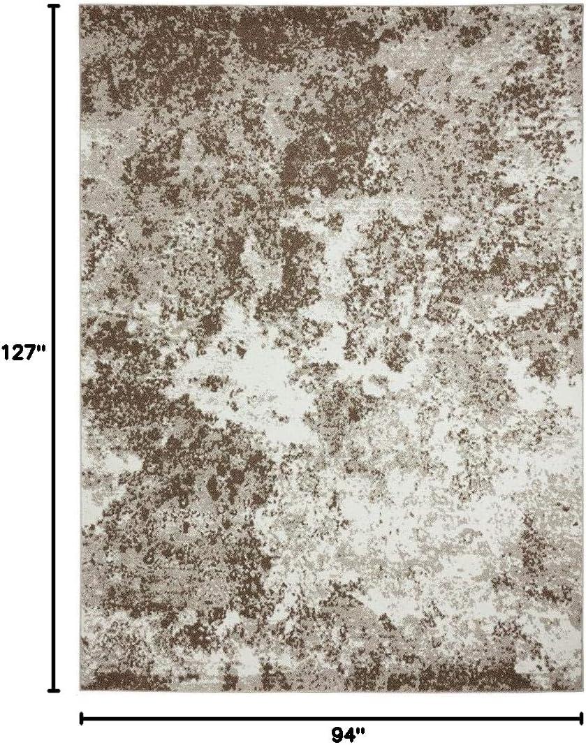Luxe Weavers Beverly Collection Blue 8x10 Modern Abstract Area Rug