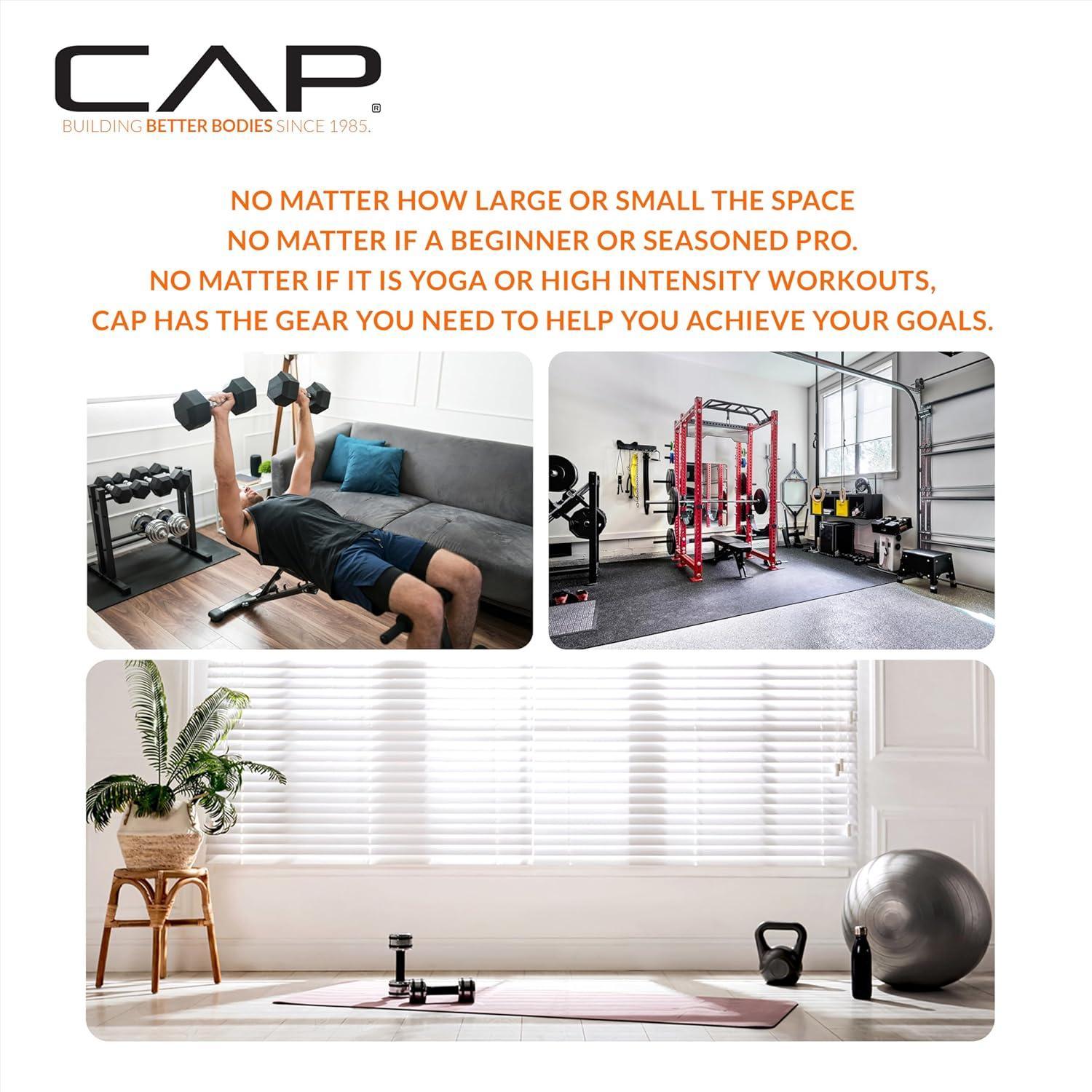 CAP Barbell Exercise Puzzle Mats Packs Tiles 24"x24" x 3/4" | Multiple Options