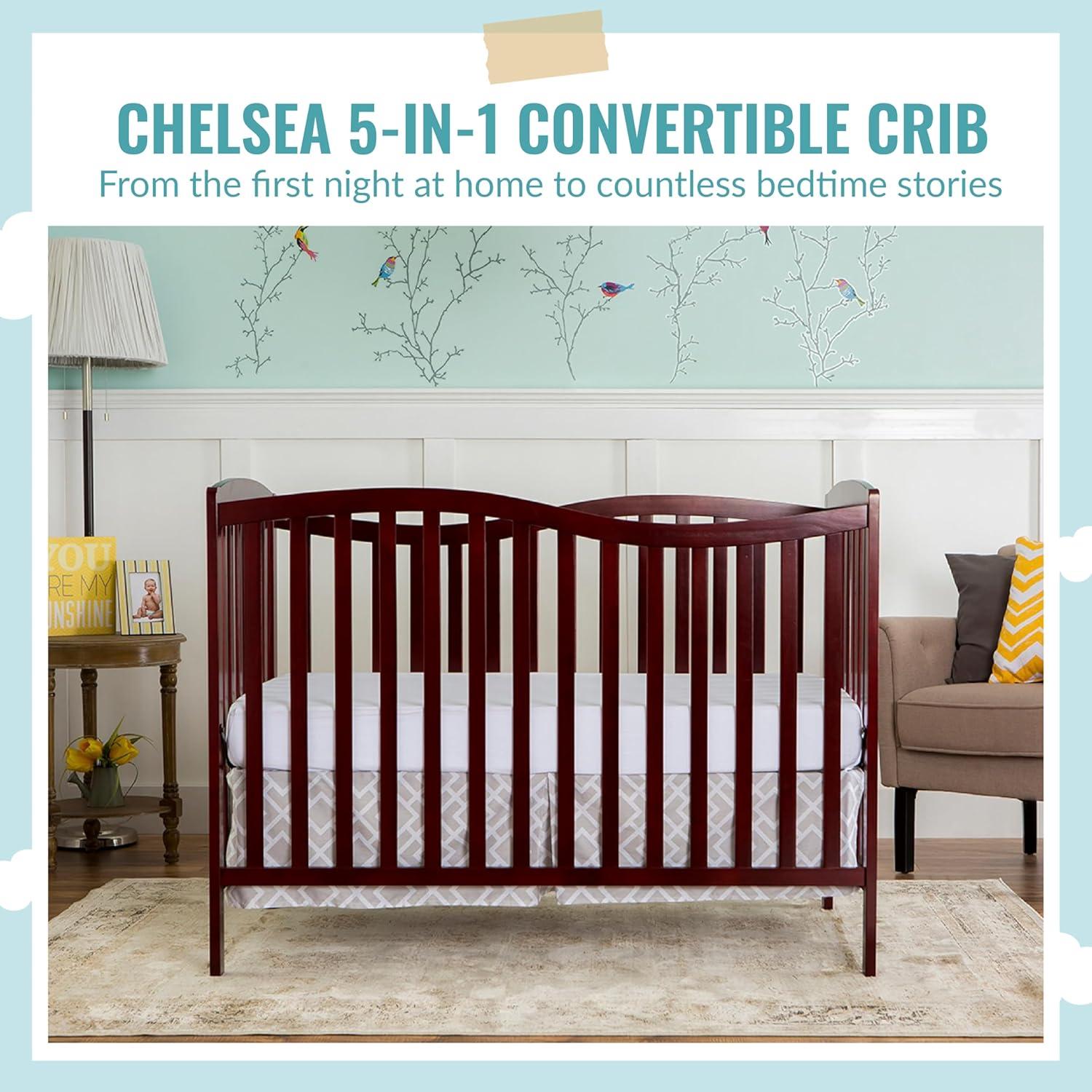 Dream On Me Chelsea 5-in-1 Convertible Crib & Reviews | Wayfair