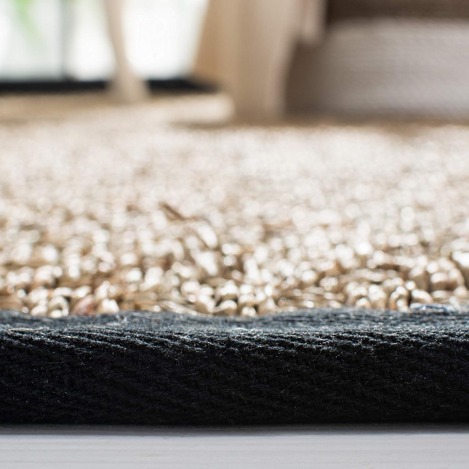 Natural Fiber NF114 Power Loomed Indoor Area Rug - Natural/Black - 9'x12' - Safavieh