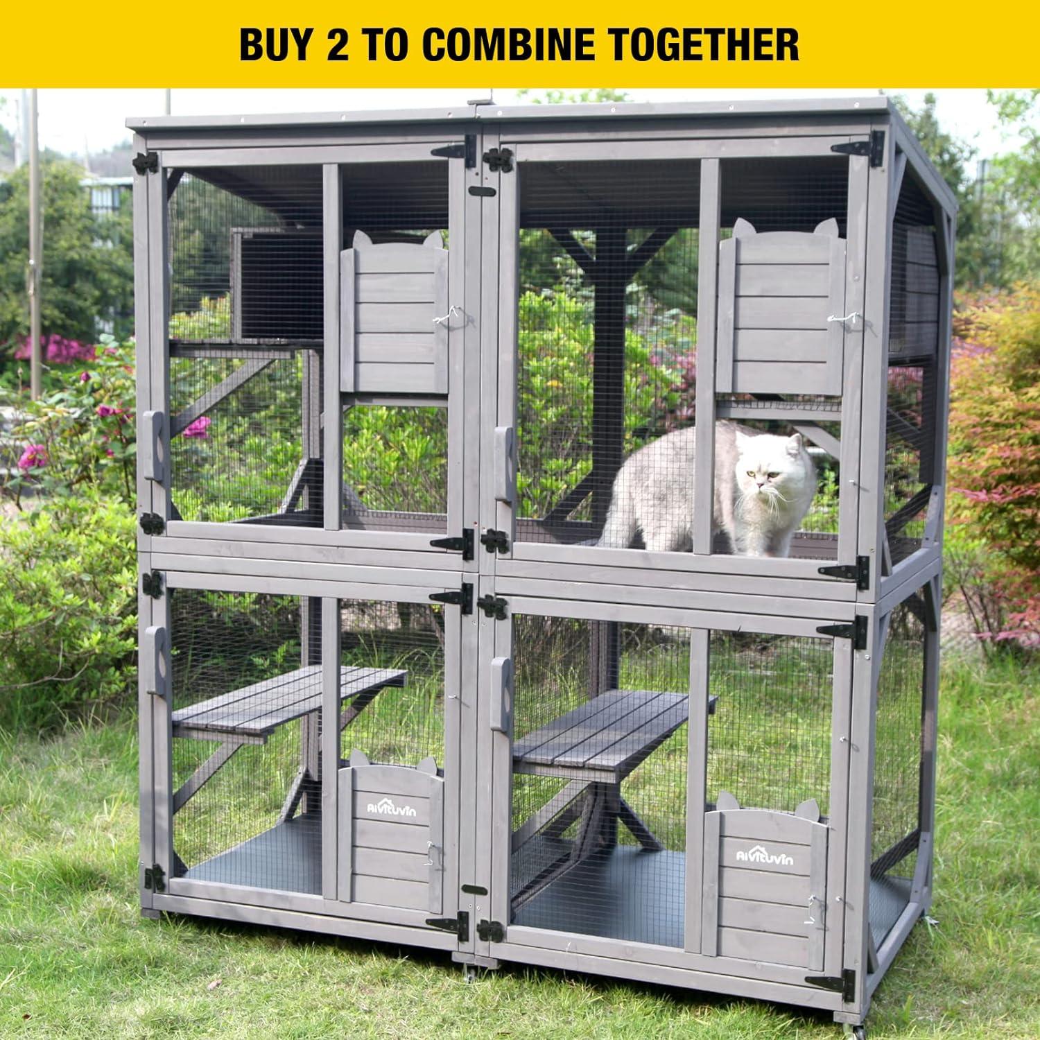 Aivituvin Portable Cat Playpen