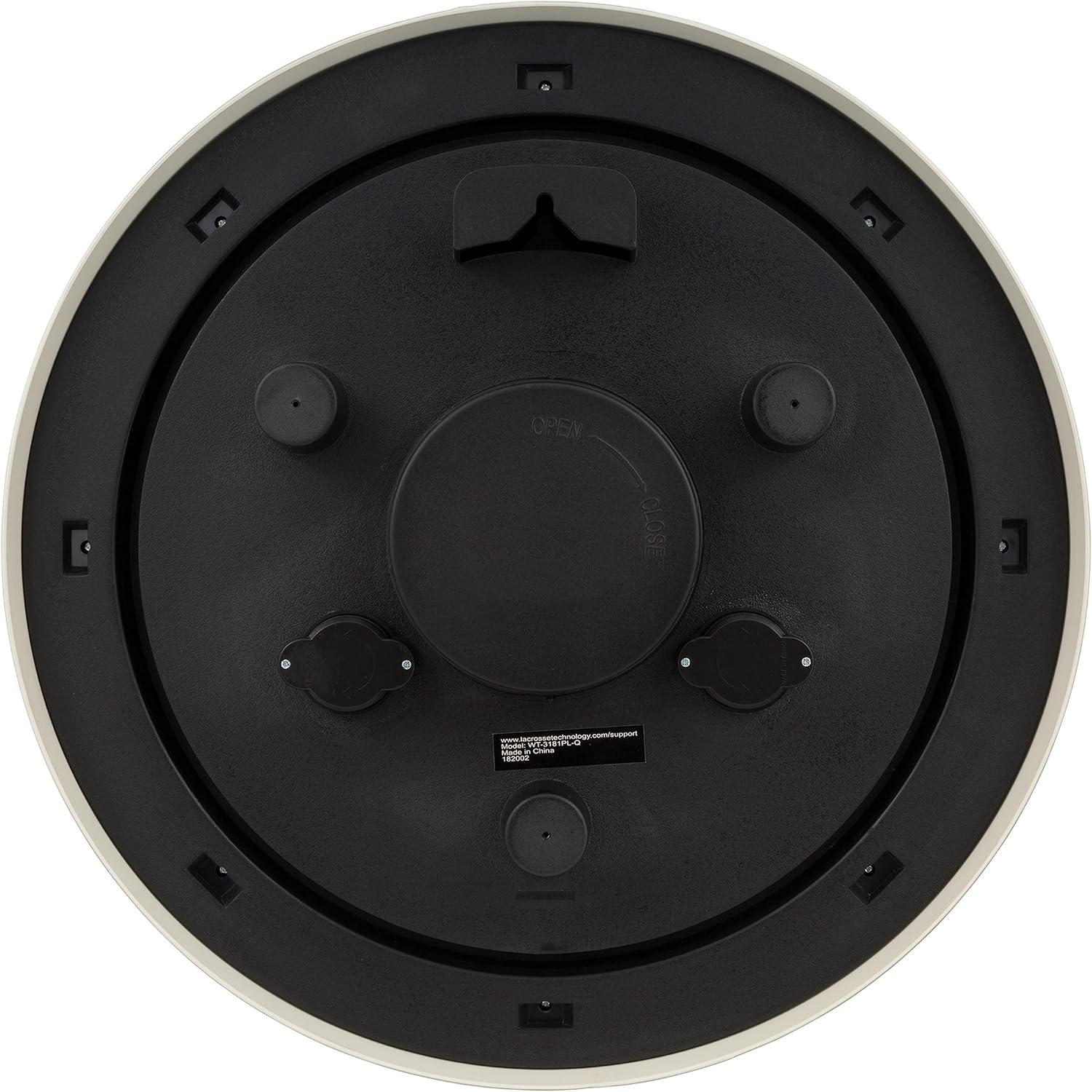 JIAHAO WT-3181PL-Q Quartz Indoor/Outdoor Wall Clock, 18"