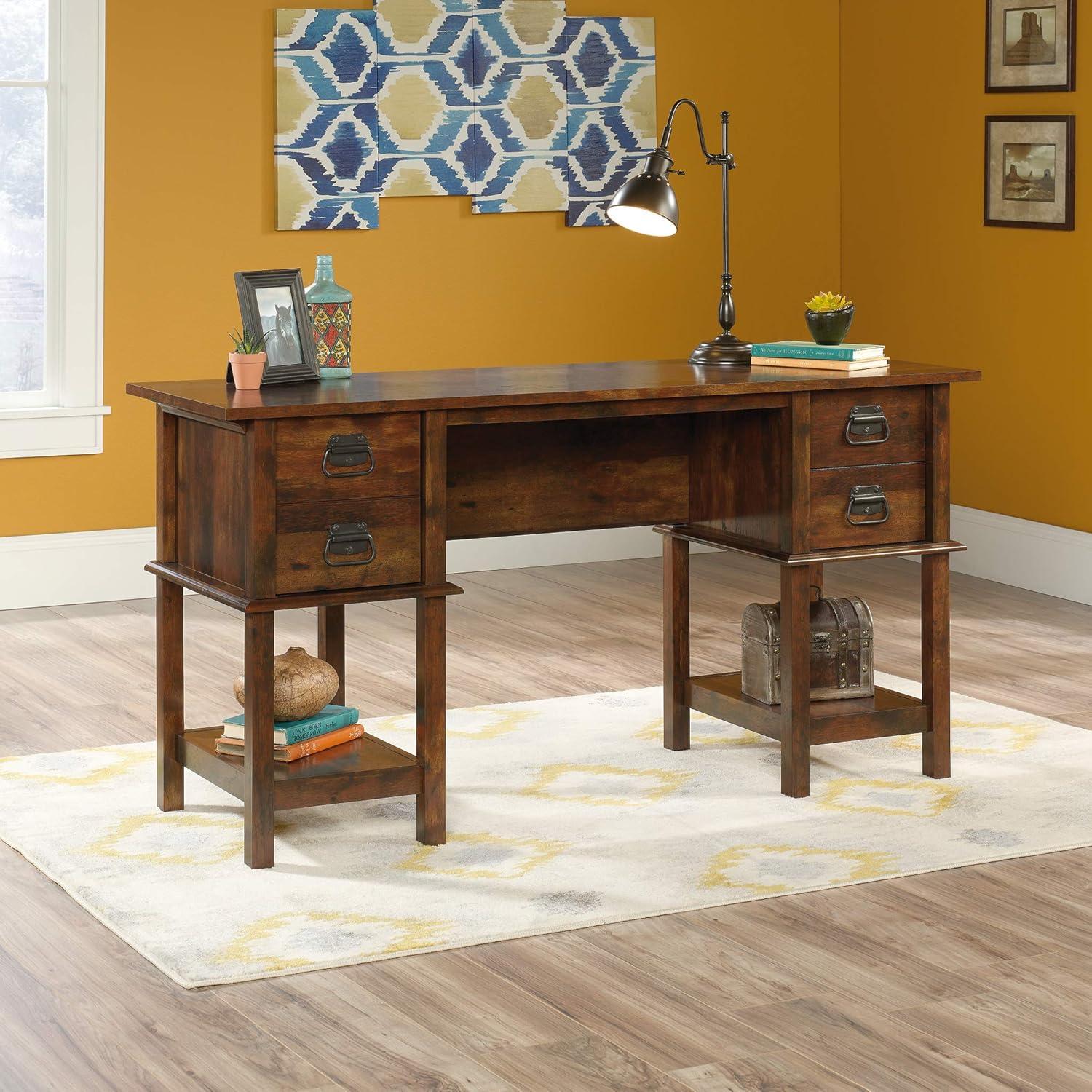 Viabella Desk Dark Brown - Sauder