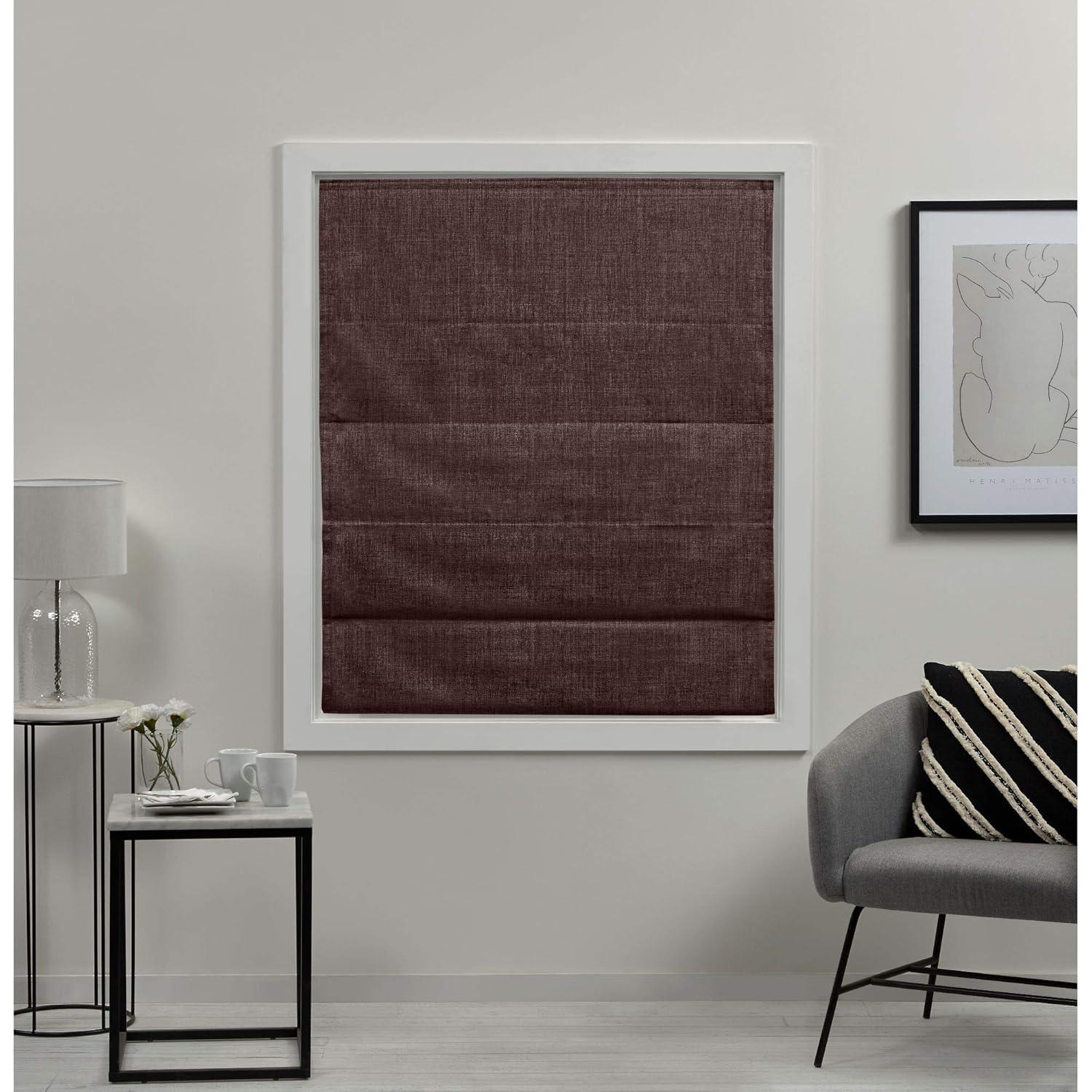 Amalgamated Textiles Exclusive Home Acadia 100% Blackout Roman Shade