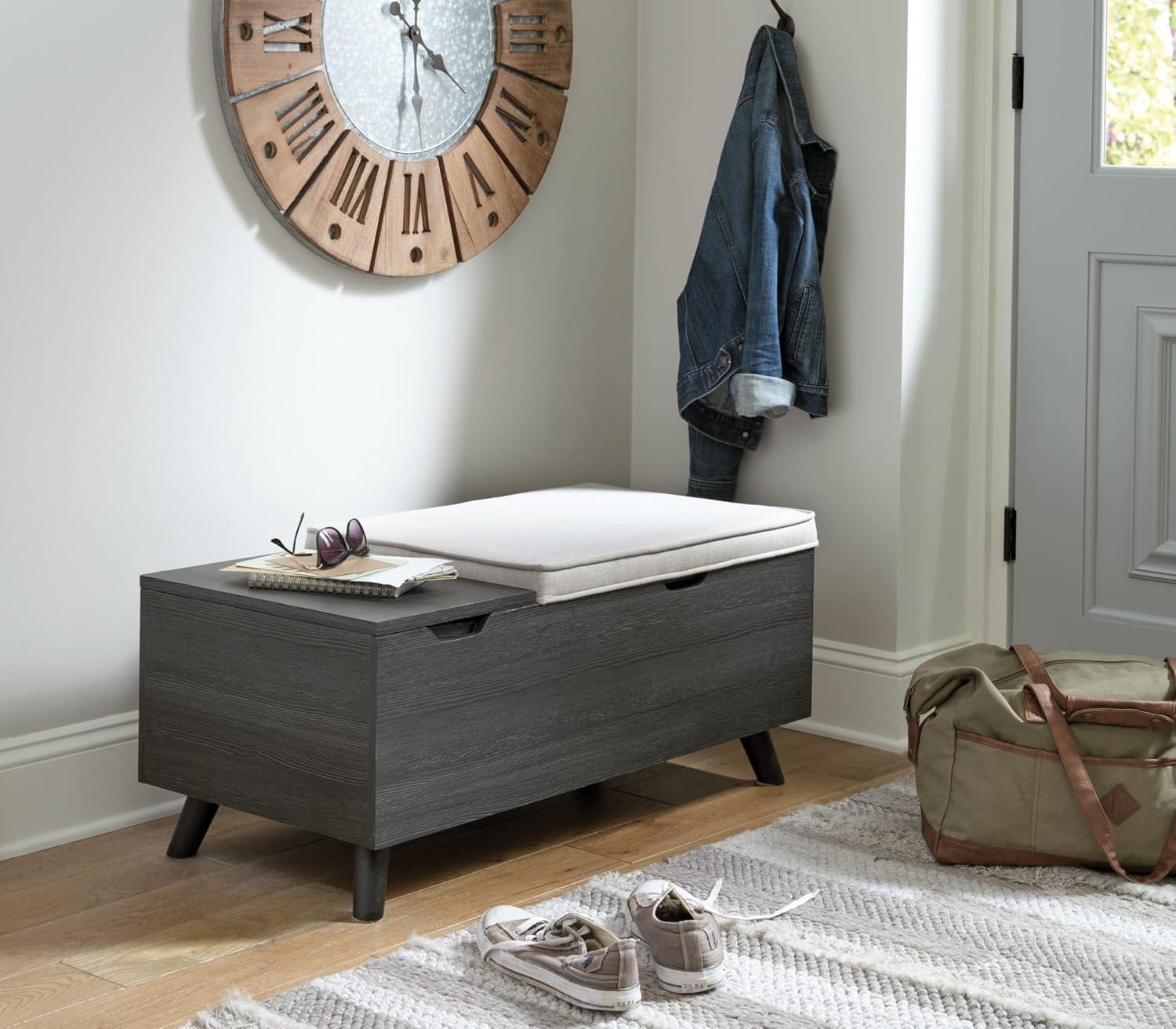 Loon Peak® Kadira Polyester Upholstered Storage Bench