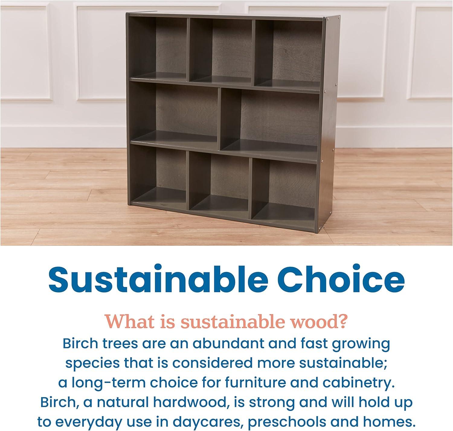 ECR4Kids ECR4Kids Streamline 8-Compartment Storage Cabinet, 36in, Classroom Furniture