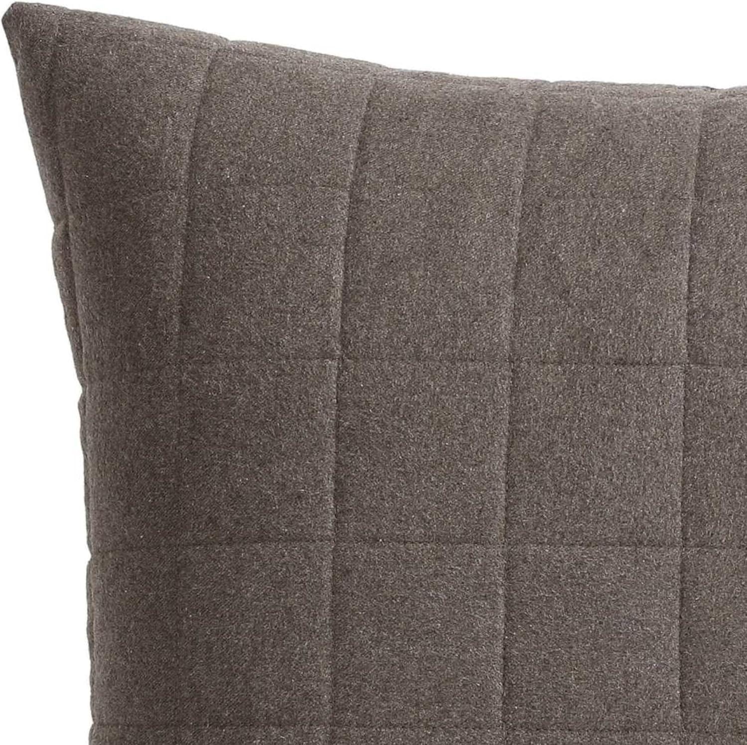 Chocolate Brown Euro Sham in Super Soft Cotton Flannel
