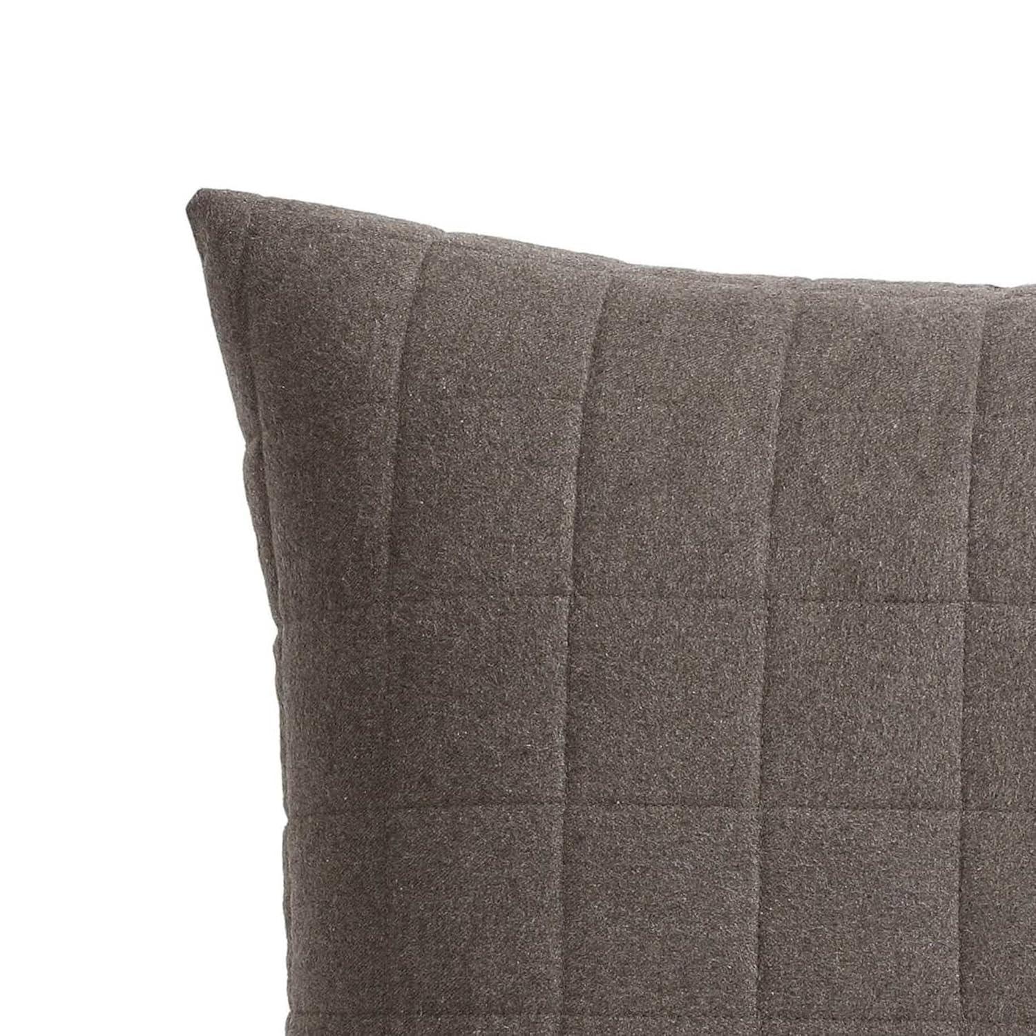 Chocolate Brown Euro Sham in Super Soft Cotton Flannel