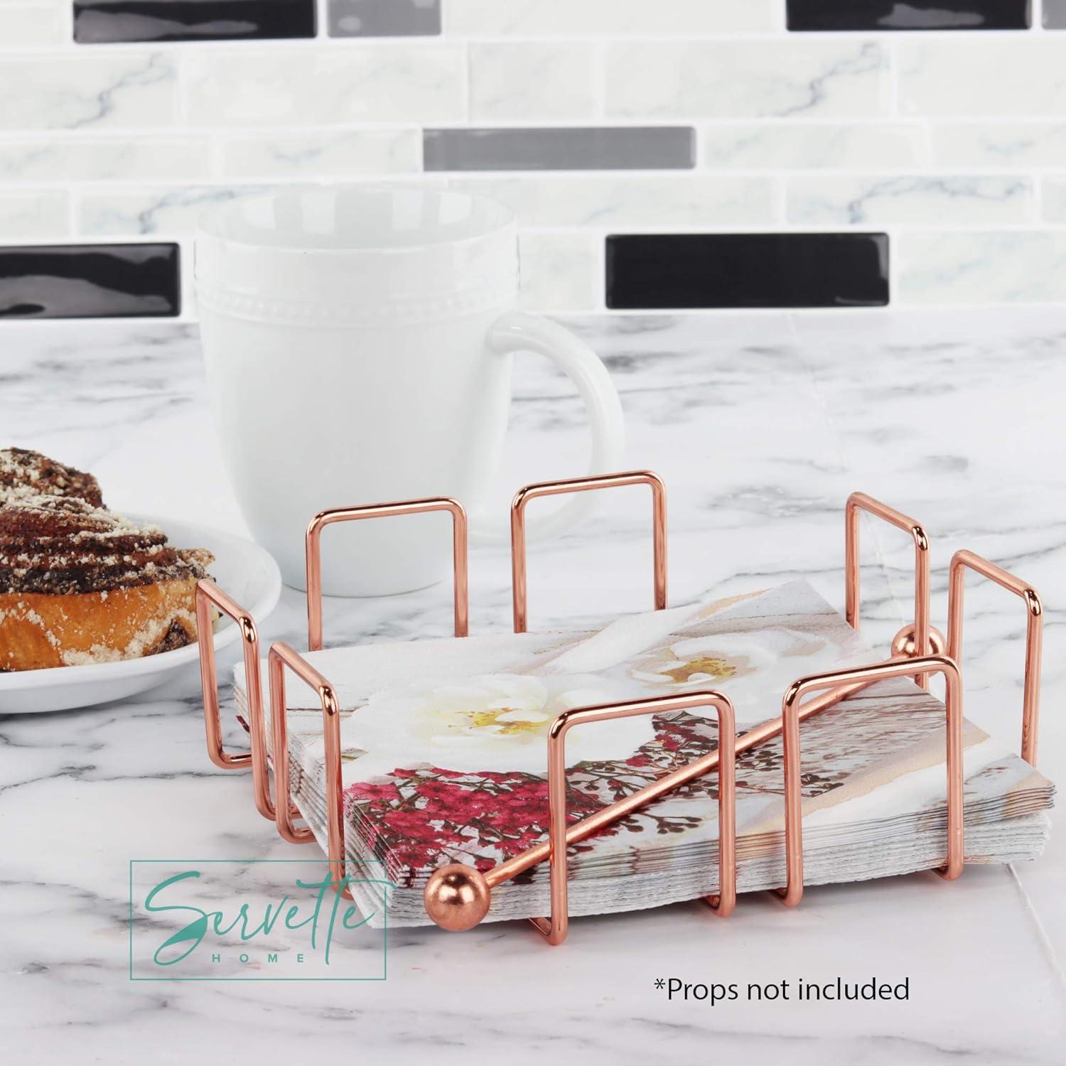 Servette Home Copper Napkin Holders for Tables
