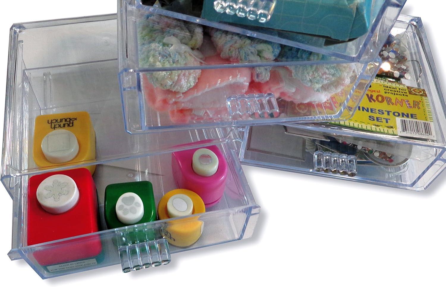 Clear Acrylic Stackable Organizer Drawer for Jewelry and Supplies