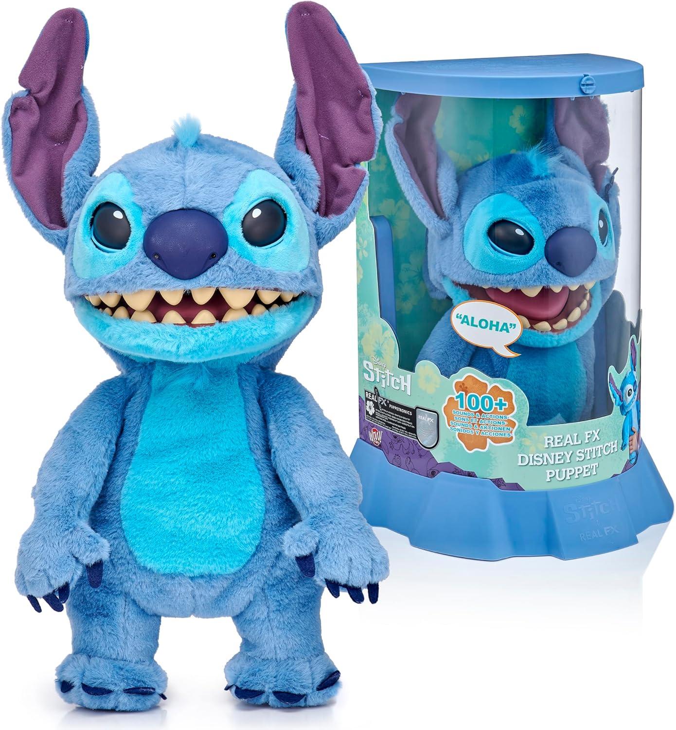 WOW! Stuff: Disney Stitch Puppetronic – RealFX, 100+ Actions & Sounds, 18” Figure, Limited 1st Edition, Ages 6+