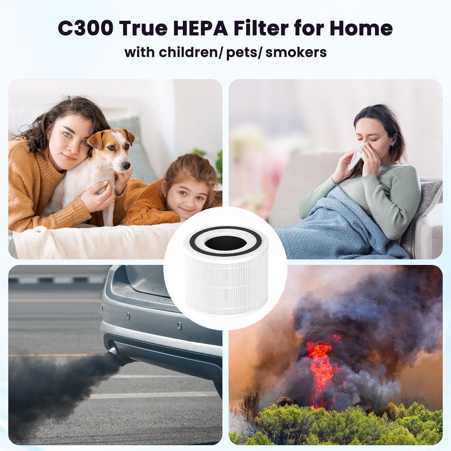 Core 300 White 3-in-1 HEPA Air Purifier Replacement Filter