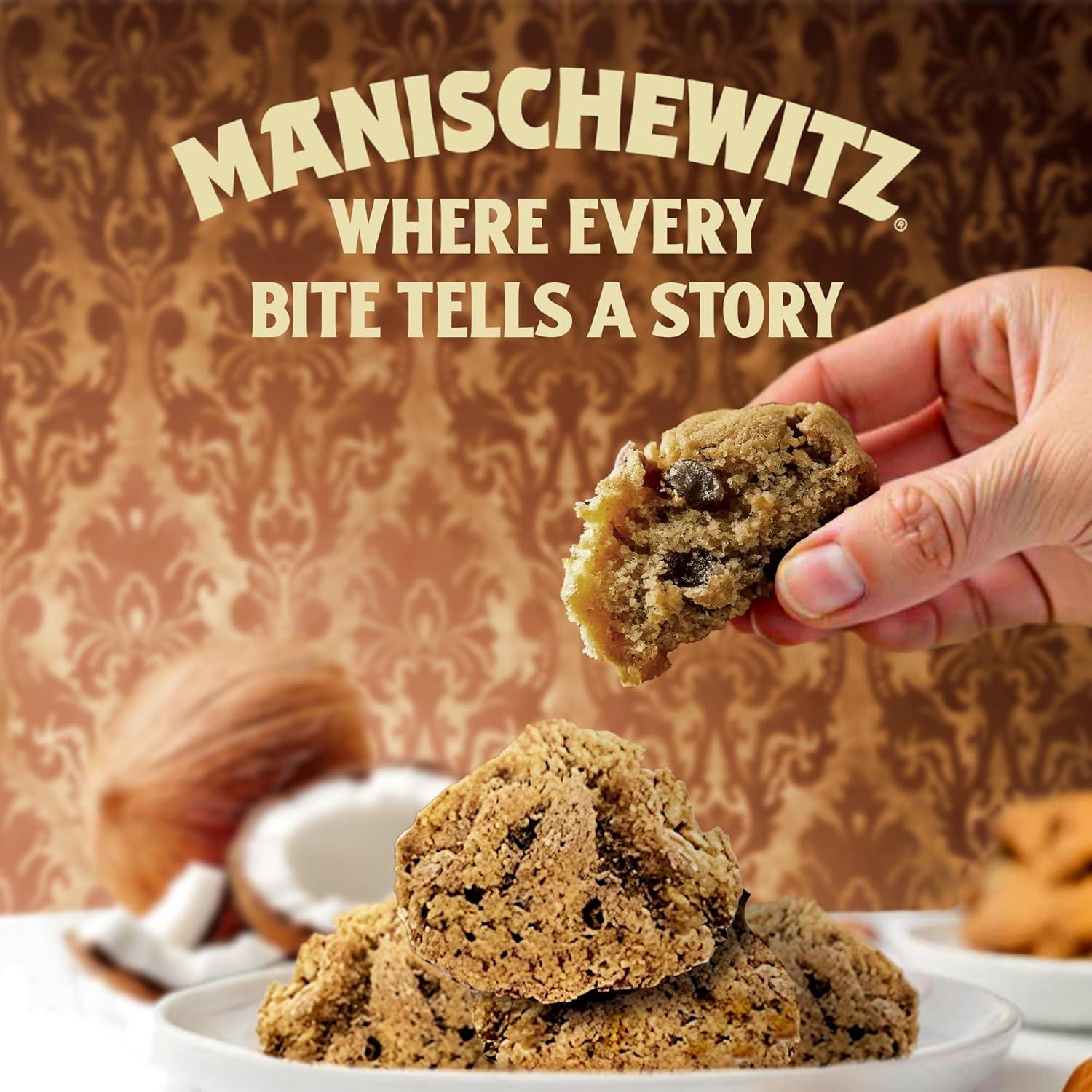 Manischewitz Chocolate Chip Macaroons, 10oz Resealable Bag, Gluten Free, Kosher For Passover