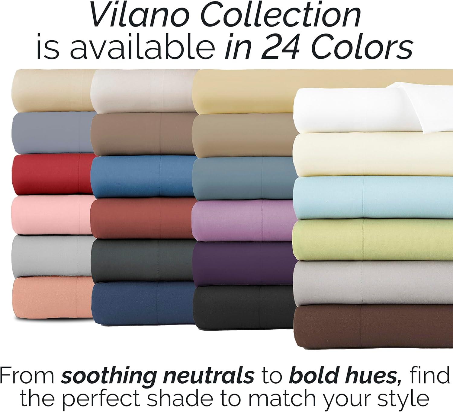 Southshore Fine Living, Inc. 6-Piece, 21-Inch Queen Sheets Deep Pocket, Pet Hair Resistant Queen Bed Sheet Set with Extra Deep Pocket Fitted Sheet, Bone Colored Sheets and Pillow Cases Set of 4, Bone