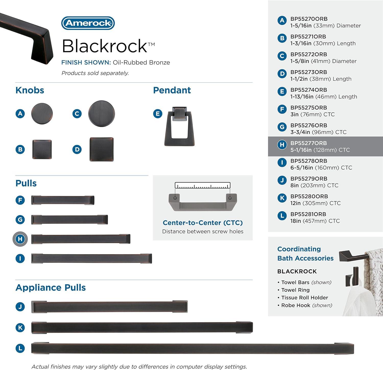 Blackrock 5 1/16" Center to Center Bar Pull