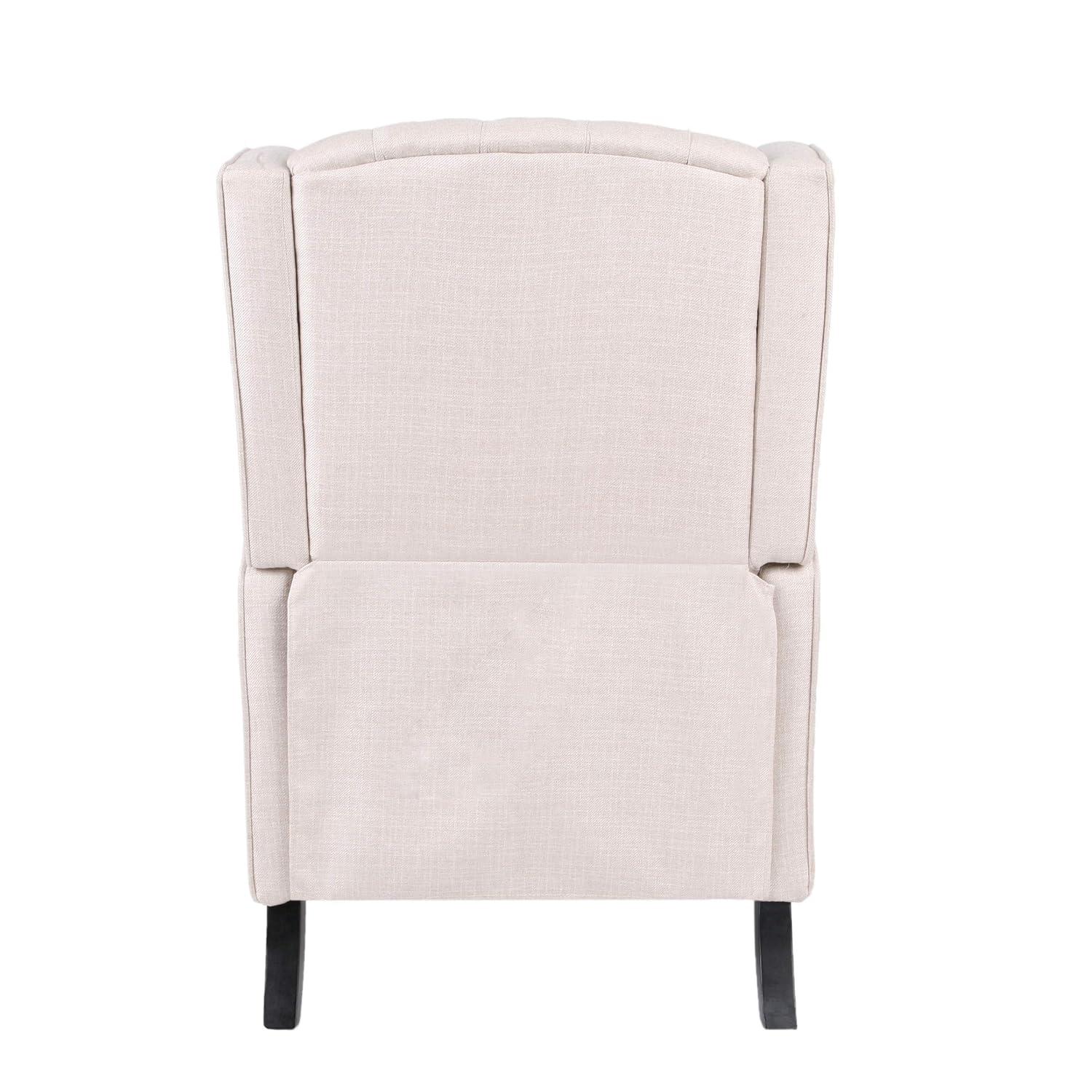 Keating Traditional Wingback Recliner: Pushback, Tufted, Plywood Frame - Christopher Knight Home