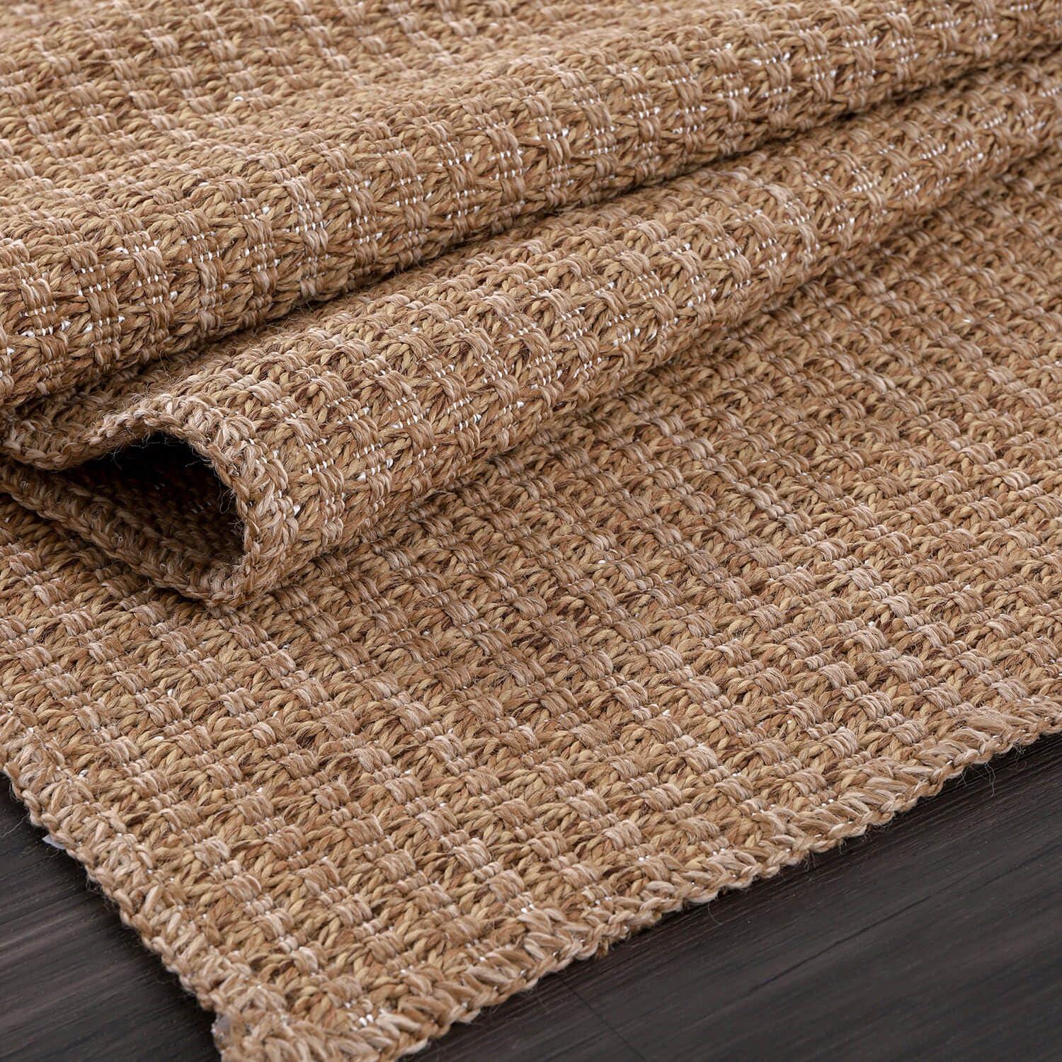 4'x6' Pata Hand Woven Chunky Jute Area Rug, Natural - JONATHAN Y