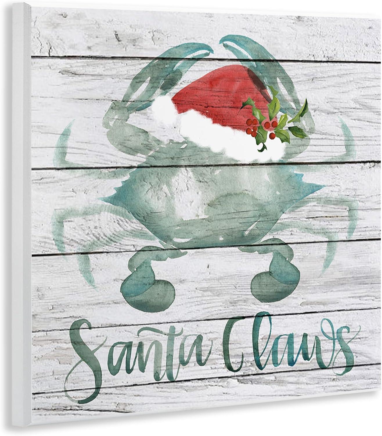 Stupell Indtries Tis the Sea Sun Phrase Christmas Sand Dollars Canvas Wall Art, 36 x 36, Design by Jennifer Paxton Parker