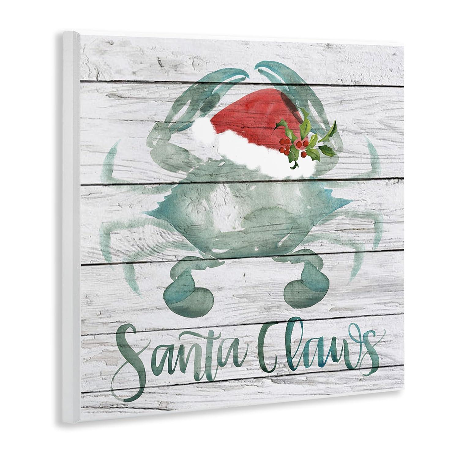 Stupell Indtries Tis the Sea Sun Phrase Christmas Sand Dollars Canvas Wall Art, 36 x 36, Design by Jennifer Paxton Parker