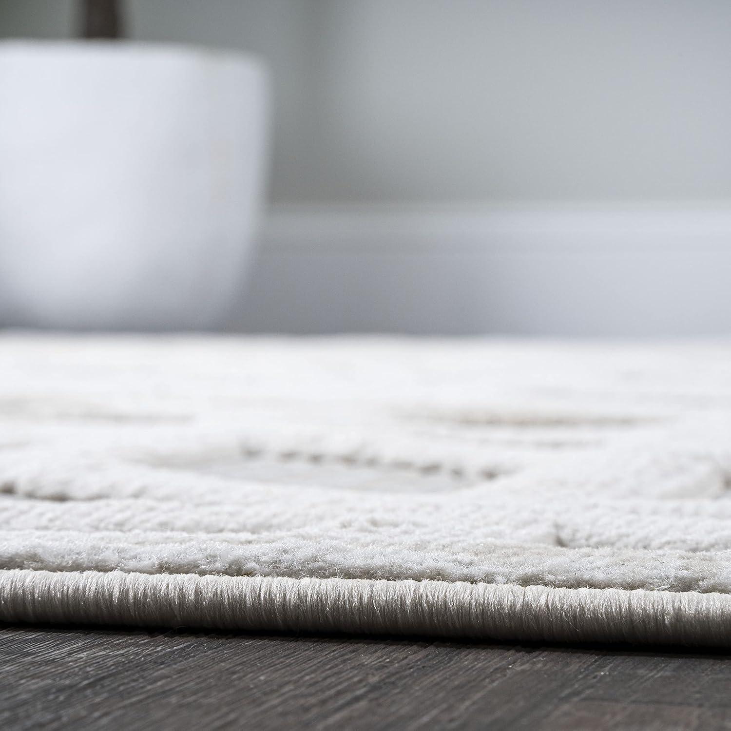 3'x5' Talaia Neutral Geometric Indoor/Outdoor Area Rug, Ivory - JONATHAN Y