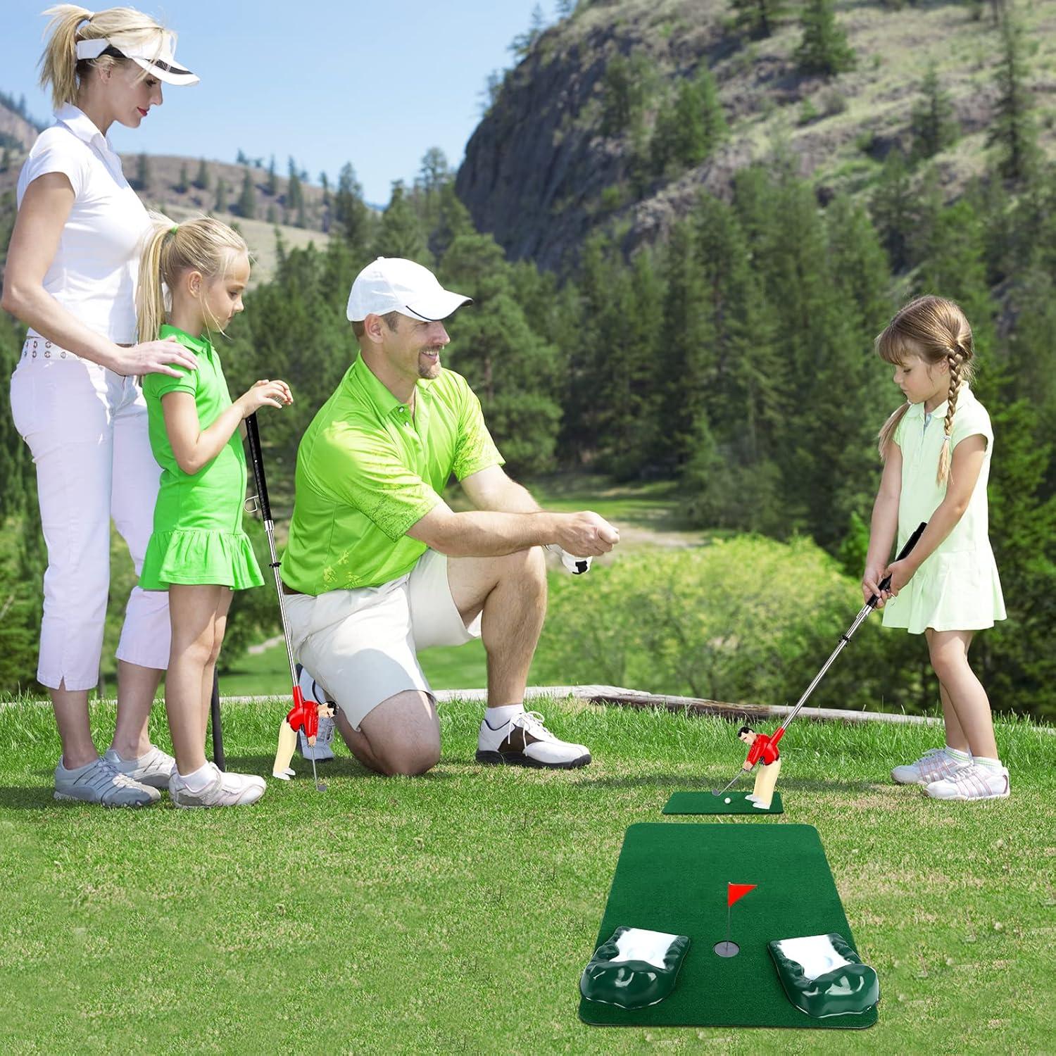 Mini Golf Games - Funny Golfer Gifts for Kids, Unique Mini Golfer On A Stick for Father's Day/Retirement Gift, Funny Games for The Whole Family, Golf Toys for 6-9 Year Old Boys & Girls