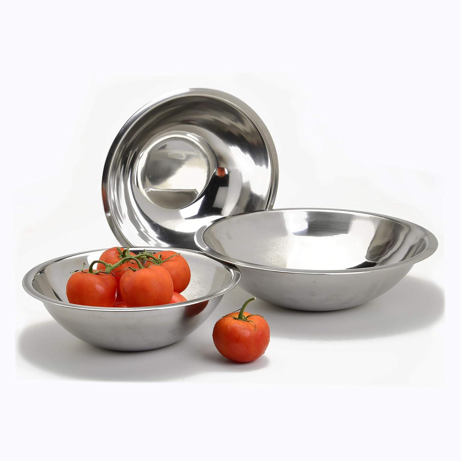 Update International Stainless-Steel Mixing Bowl, 5 Qt, Silver