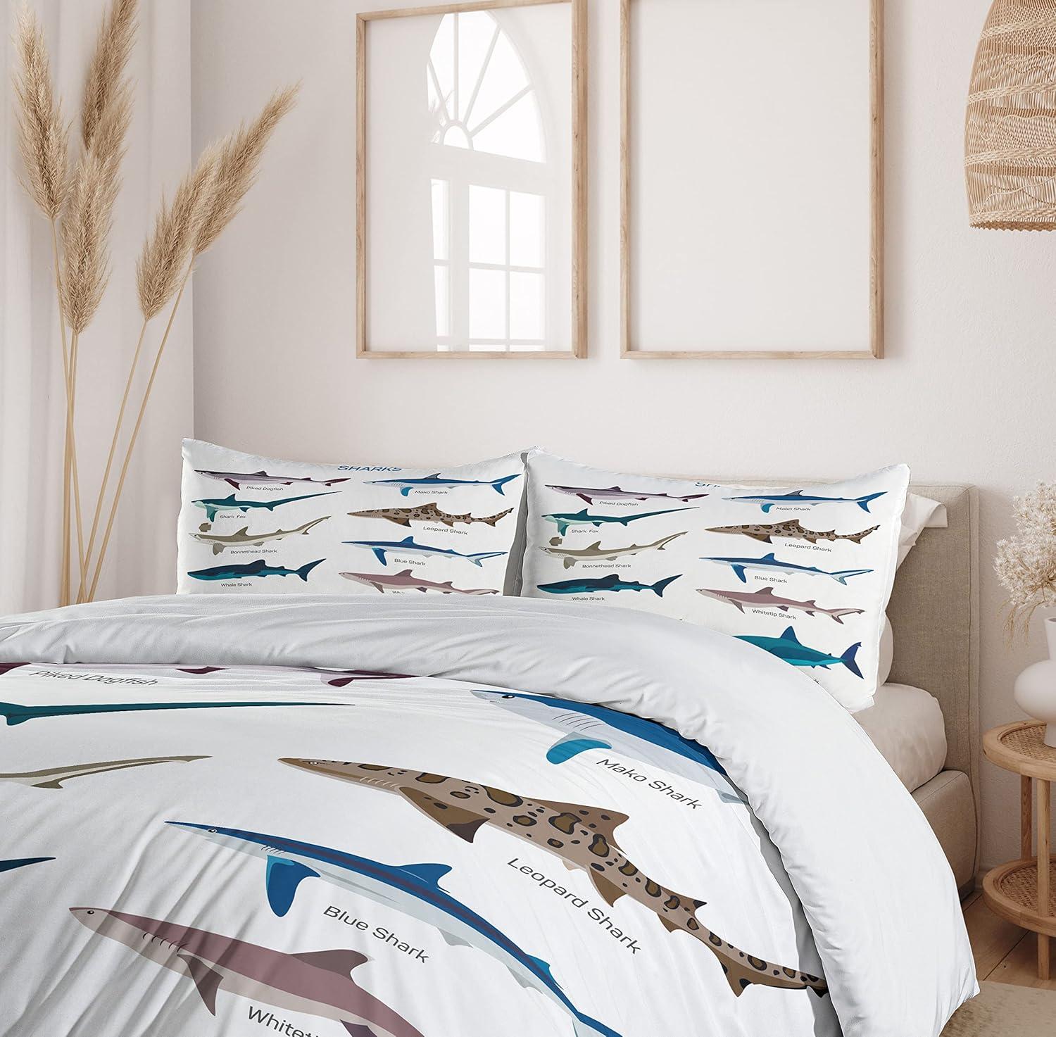 Sea Animal Coastal Duvet Cover Set