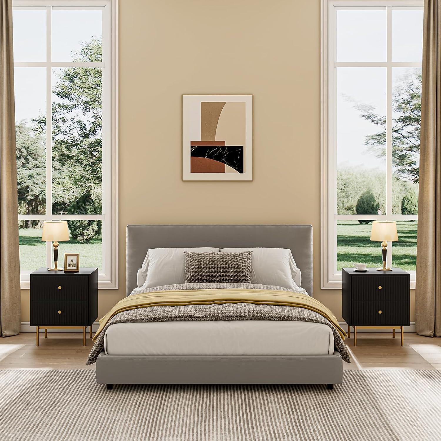 Nightstand With 2 Drawers (Set of 2)