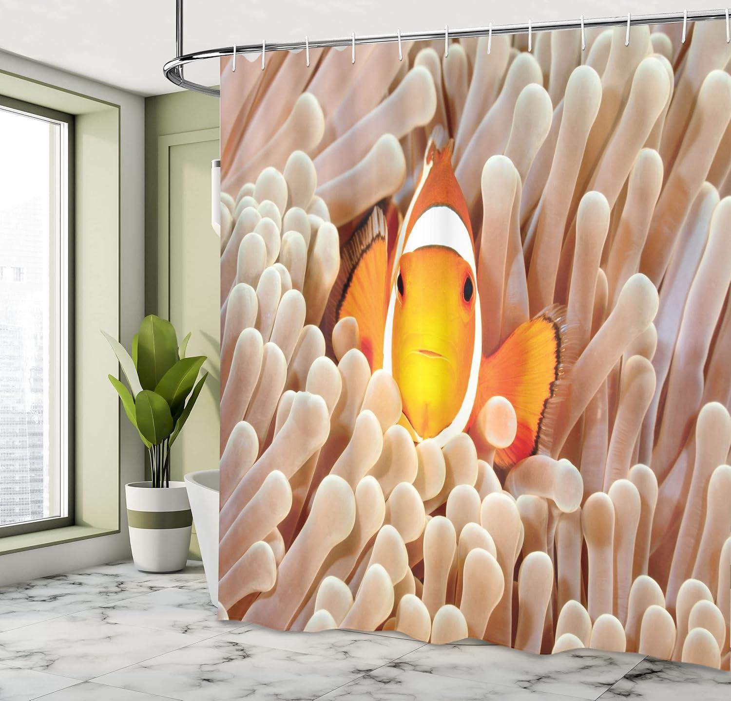 Ambesonne Shower Curtain with Hooks Included