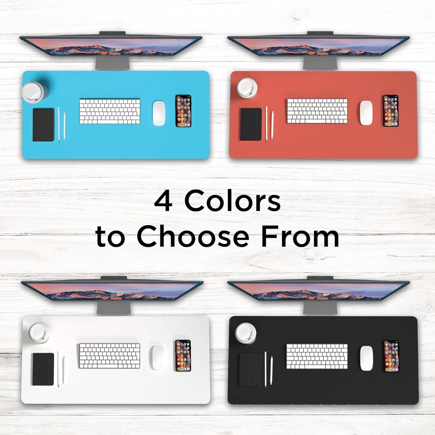 Black+Decker Faux Leather Desk Mat for Keyboard and Mouse - Protective Desk Decor - Gaming, Work from Home, Office Accessory