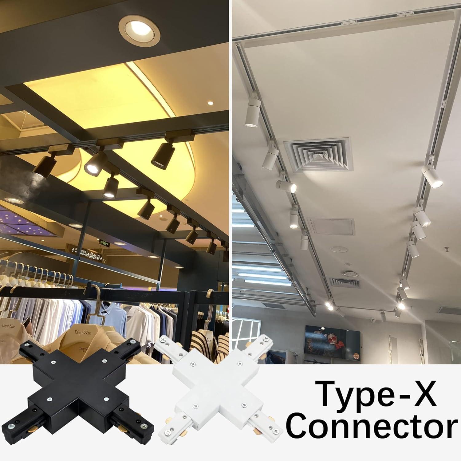 Jesco Lighting X Connector/Feed H1XP-BK