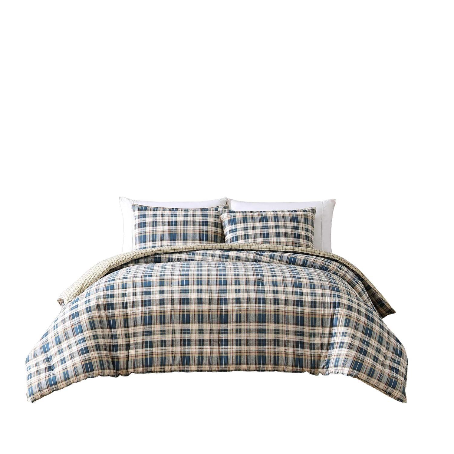 Eddie Bauer Eddie Bauer Port Gamble Indigo Cotton Duvet Cover Set
