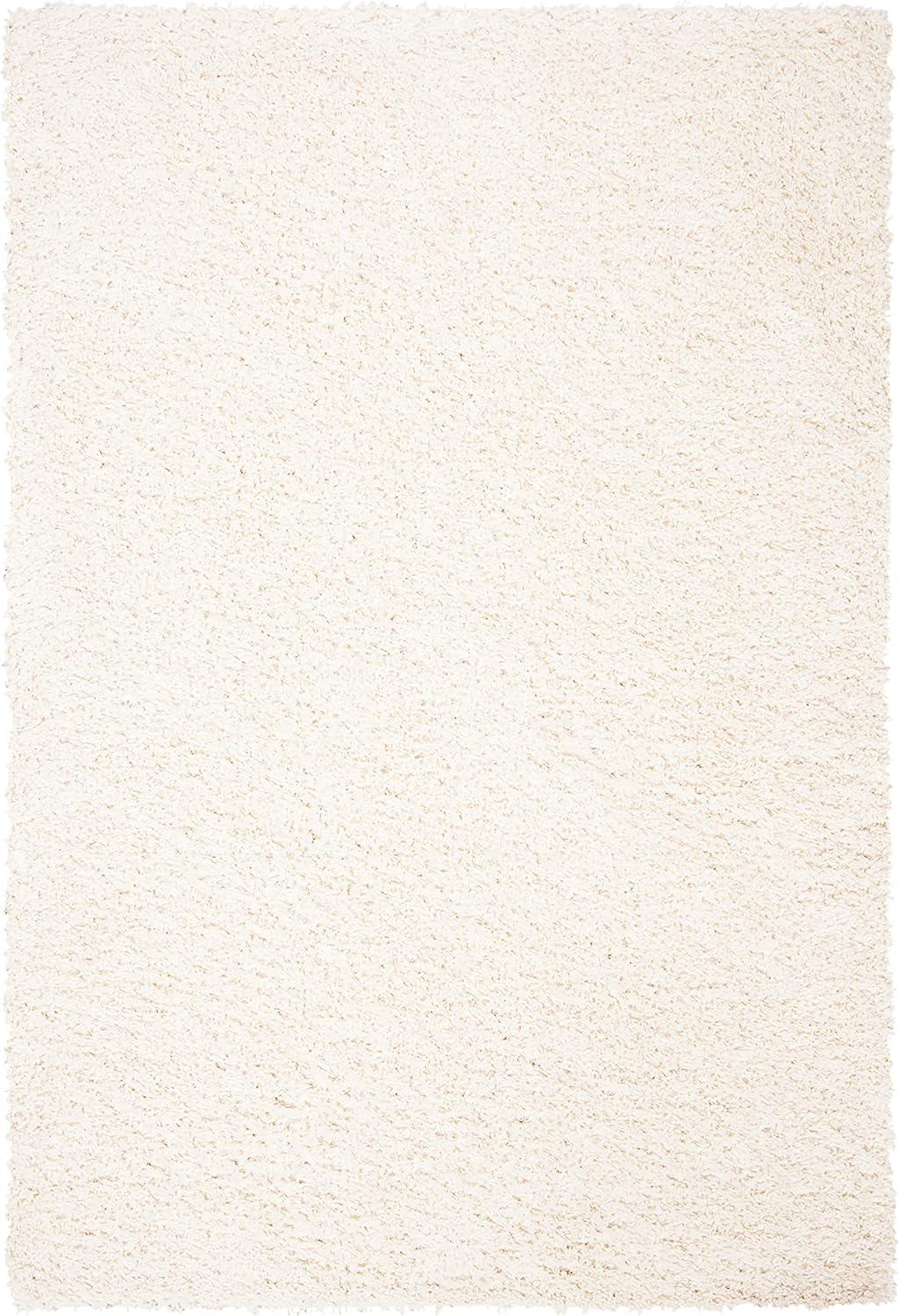 August Shag AUG200 Power Loomed Indoor Area Rug - Ivory - 8'x10' - Safavieh