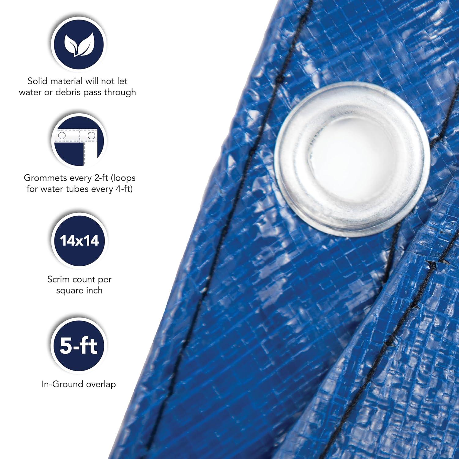 Blue Wave Products 15-Year Rectangular In Ground Pool Winter Cover