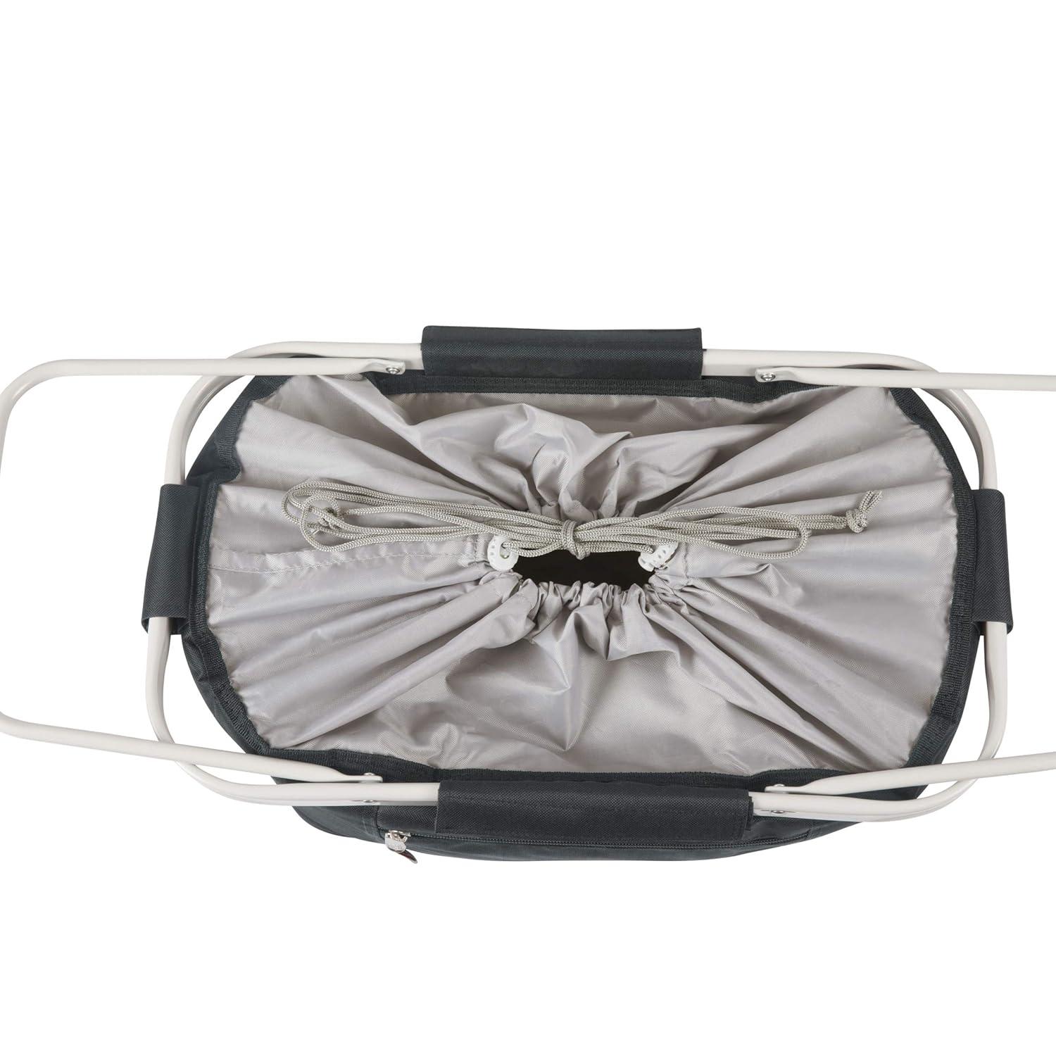 ONIVA - a Picnic Time brand Metro Shopping Basket - Insulated Picnic Basket - Collapsible Market Basket - Utility Tote Cooler Bag