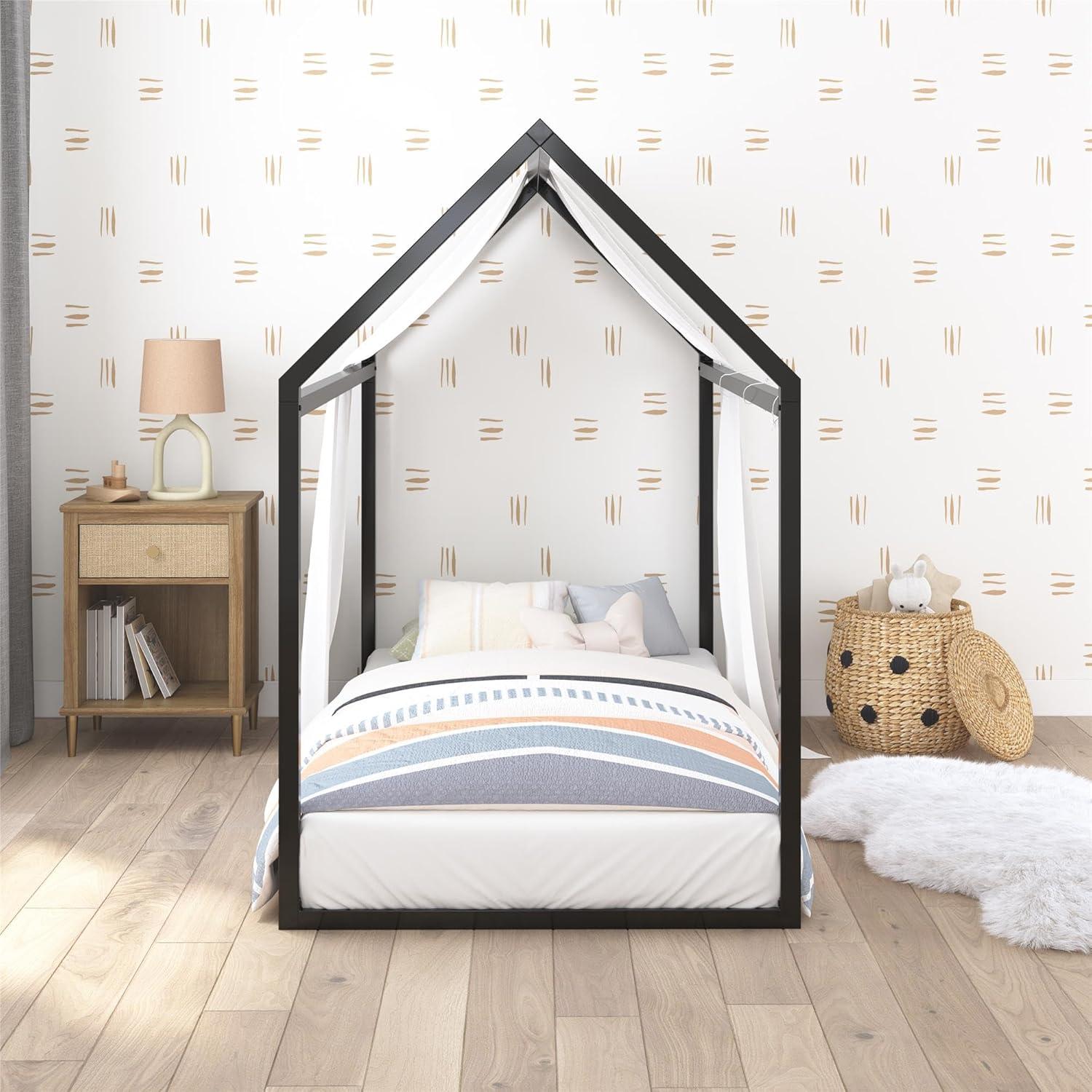 Max & Finn Skyler Metal Montessori House Bed