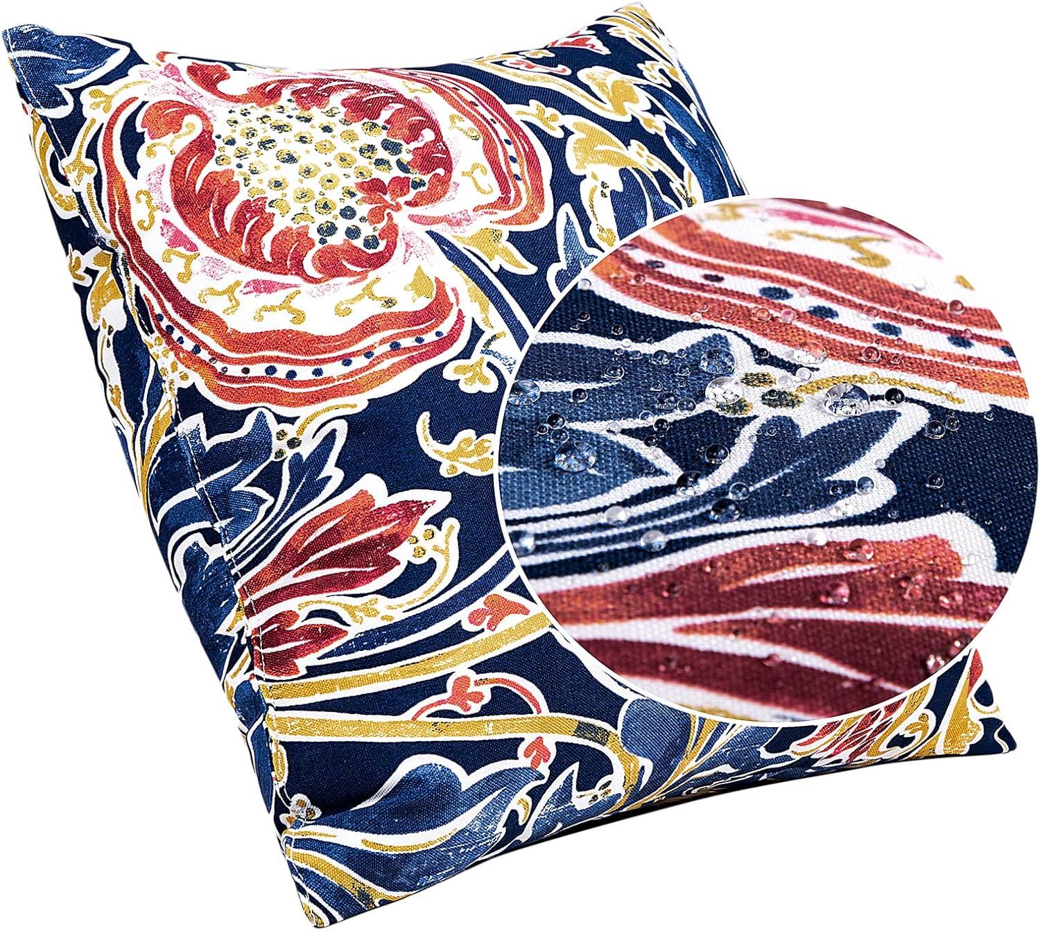 JMGBird Outdoor Pillows Waterproof Set of 2 Outdoor Pillow 18×18 Inch Outdoor Throw Pillows for Patio Furniture, Bed, Couch, and Sofa