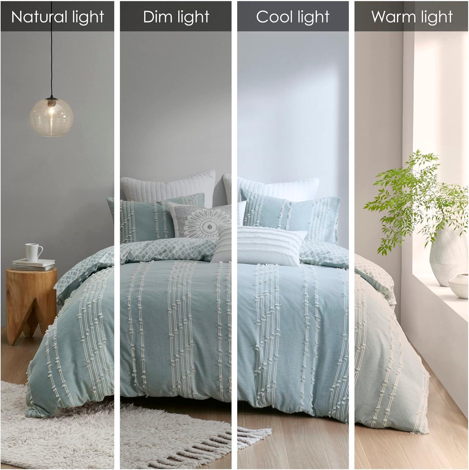 3 Piece Cotton Jacquard Bedding Set