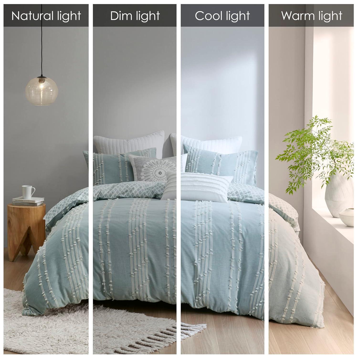 3 Piece Cotton Jacquard Bedding Set