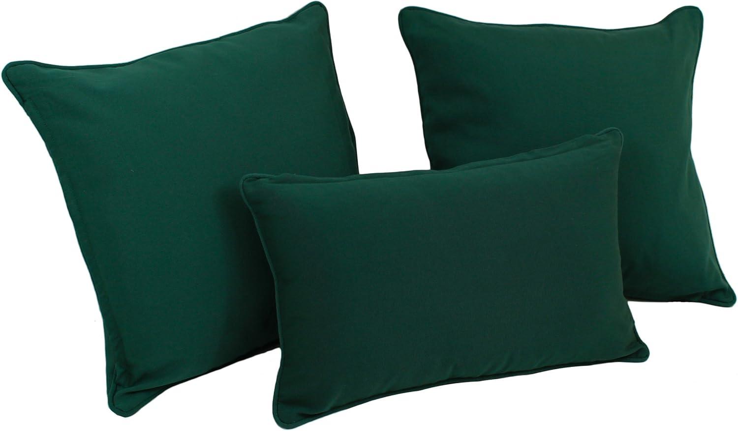 Cotton Blend Reversible Throw Pillow