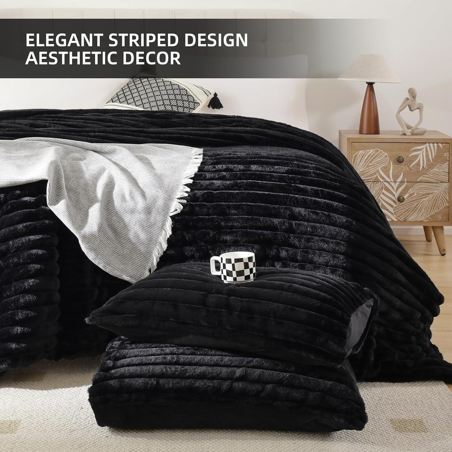 Smoofy Fluffy Twin Comforter Sets 2 Pieces - Sage Green Fleece Fluffy Comforter Set, Luxury Fuzzy Twin Bedding Set, Soft Twin Size Comforter All Season, Heavy Faux Fur Comforter with Pillow Cases