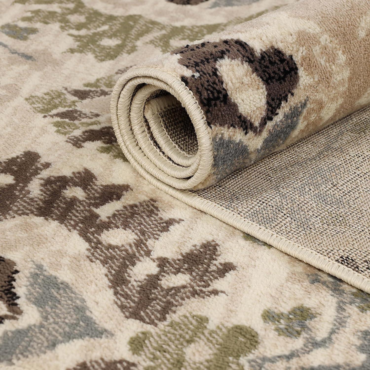 Superior Augusta Oriental Indoor Area Runner, 2' x 11', Beige-Brown