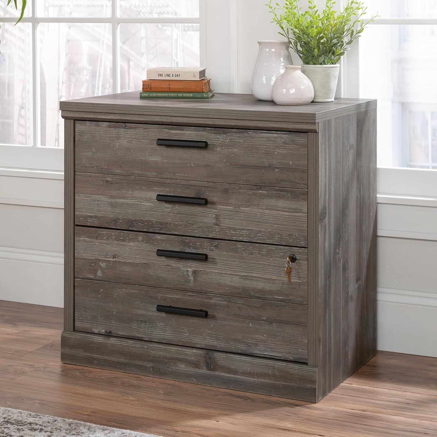 Pebble Pine 2-Drawer Lockable Lateral File Cabinet