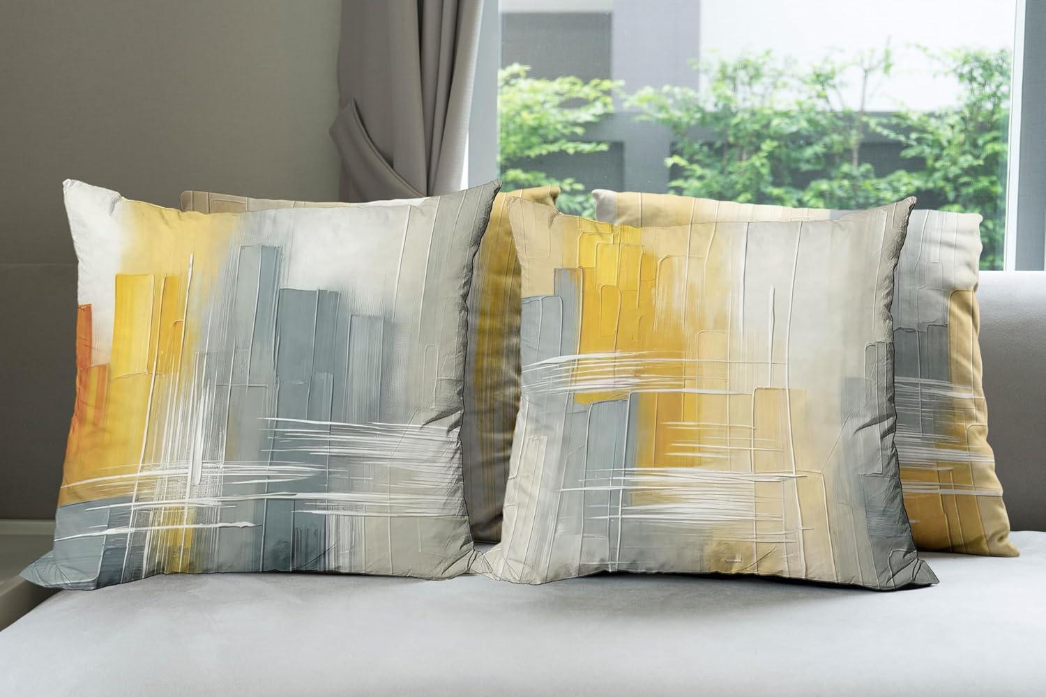 Abstract Indoor/Outdoor Pillow Cover (Set of 4)