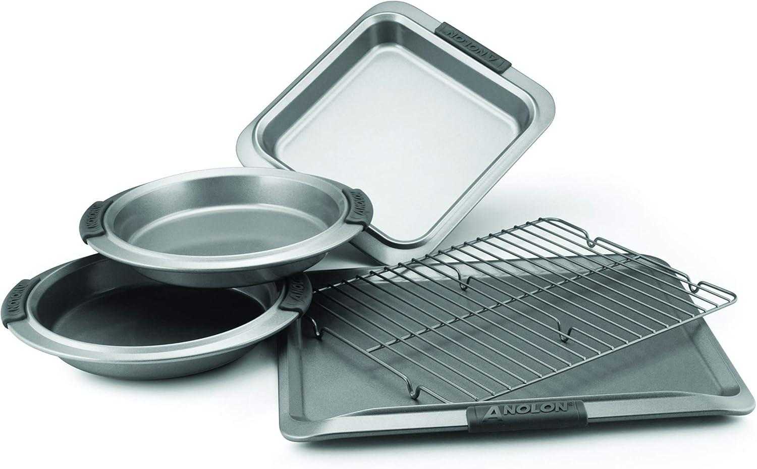 Anolon Advanced Nonstick Bakeware / Baking Set with Silicone Grips