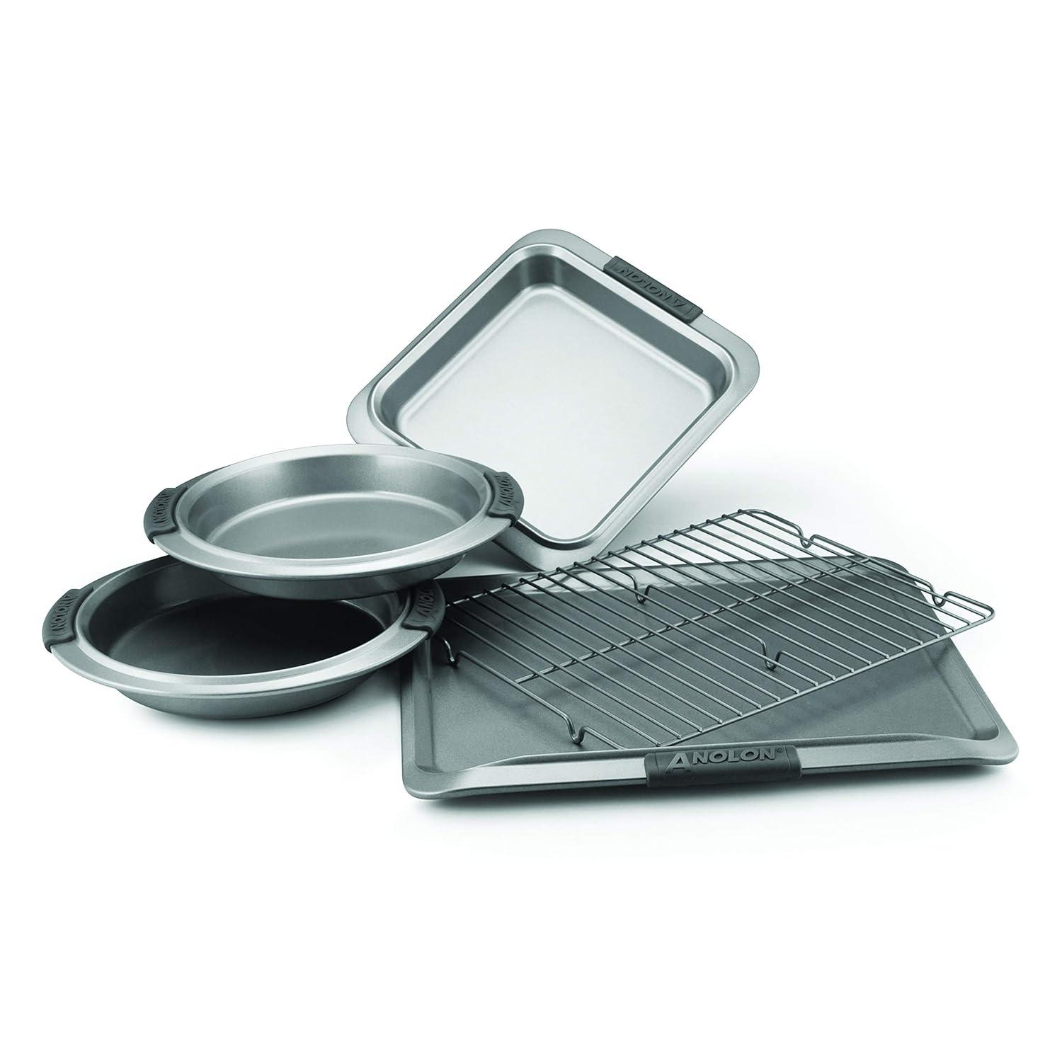 Anolon Advanced Nonstick Bakeware / Baking Set with Silicone Grips