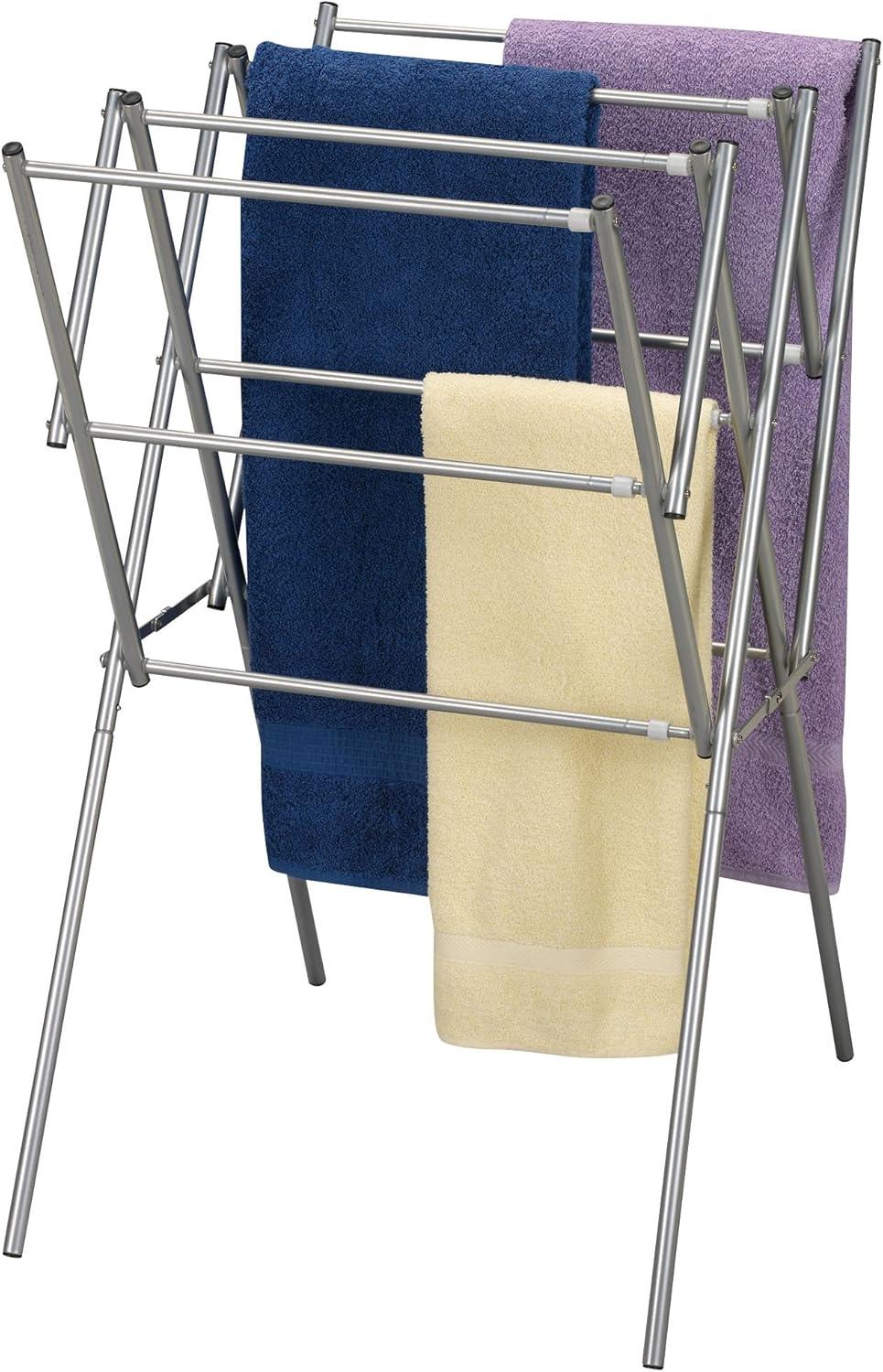 Household Essentials Clothes Drying Rack, Foldable, Expandable and Collapsible Laundry Drying Rack