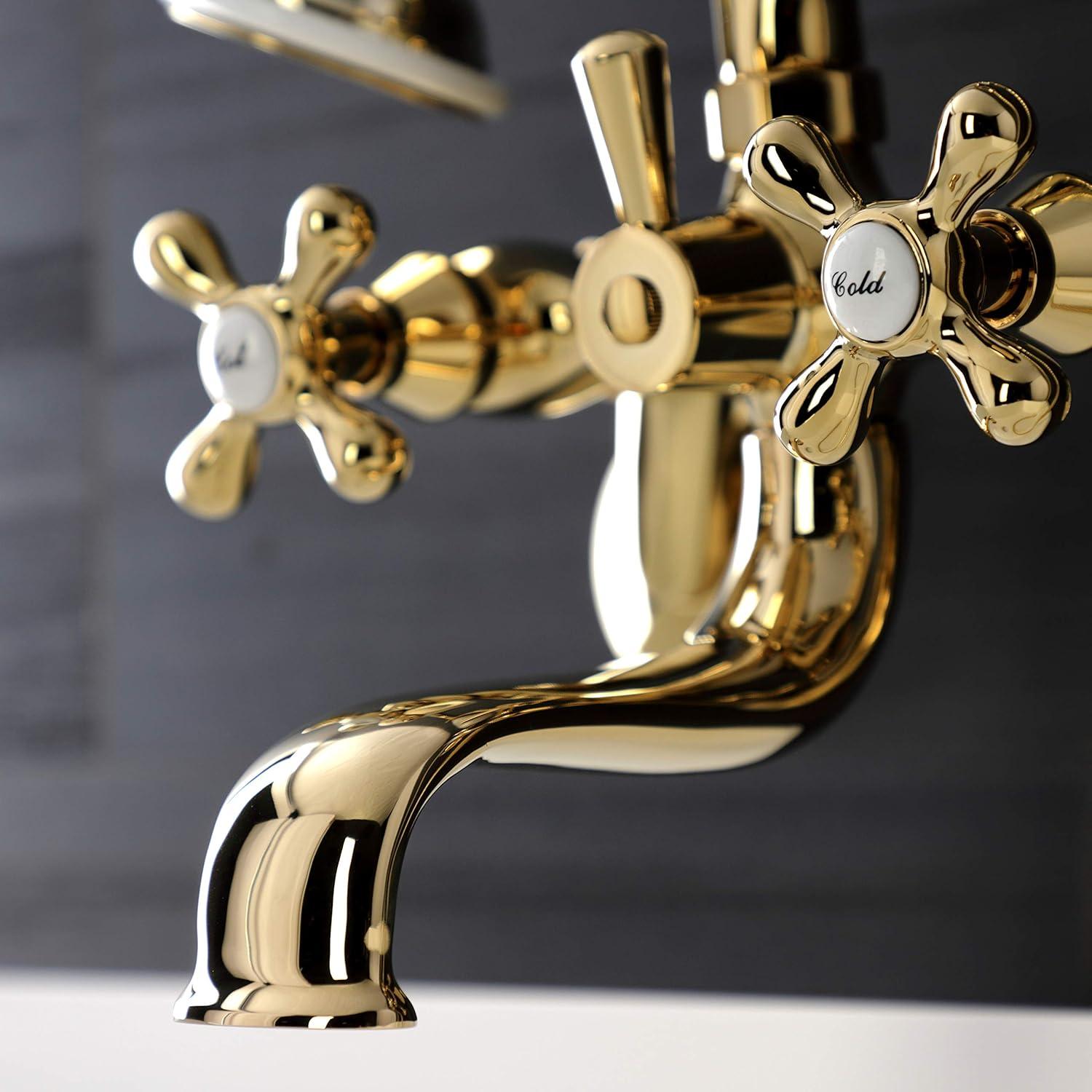 Kingston Brass Kingston Two-Handle Clawfoot Tub Faucet with Hand Shower