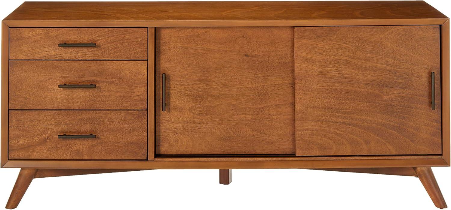 Alpine Furniture Flynn Large Wood TV Console in Acorn Brown